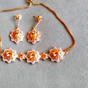 IMPERIAL TOPAZ BRACELET AND EARRING'S